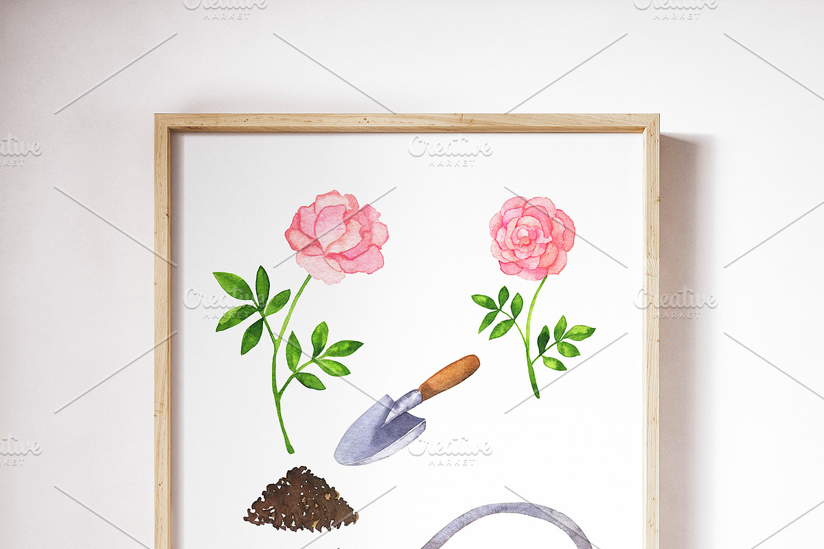 Gardening watercolor set, an Illustration by Watercolor & sketches (Photo 7 of 7)