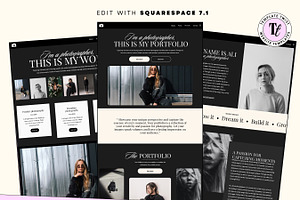 Photography Squarespace Template 7.1