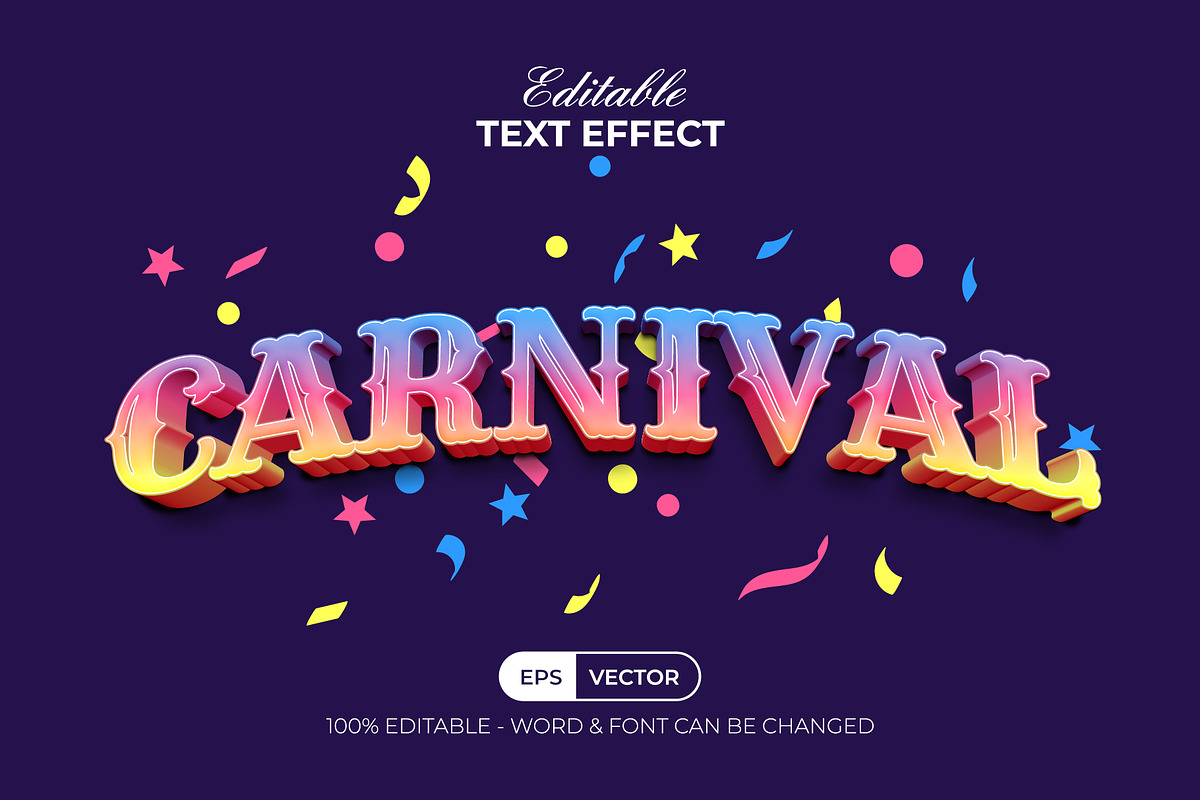 Carnival Text Effect Gradient Style, a Layer Style Add-On by Mockmenot (Photo 1 of 3)