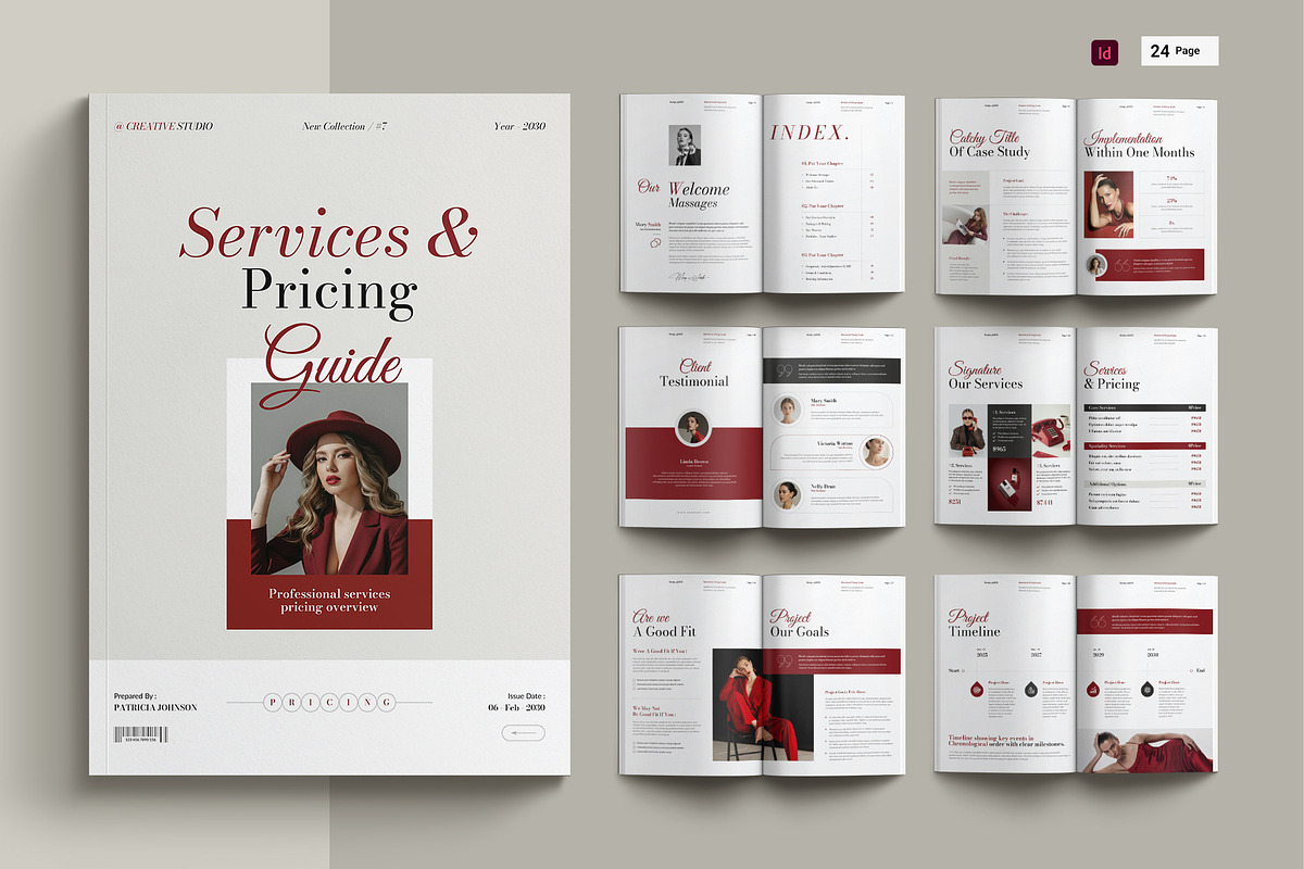 Services and Pricing Guide Template, a Brochure Template by Cleffon_Graphic_Studio (Photo 1 of 7)