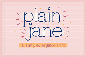 Plain Jane Font