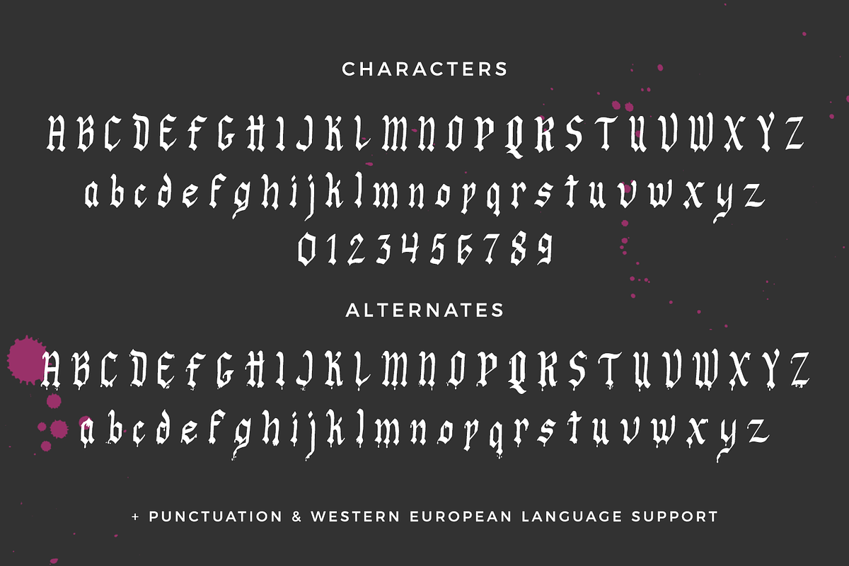 Undead Display - Bloody Font, a Blackletter Font by Beck McCormick (Photo 10 of 10)