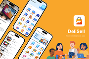 Reselling marketplace App | DeliSell, an UI Kit Template by Opus LabWorks (Thumbnail 1 of 6)