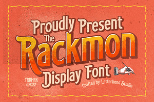 Rackmon - Vintage Display Font