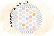 Pastel Polka Dot Seamless Patterns, a Pattern Graphic by SVGArt (Thumbnail 5 of 9)