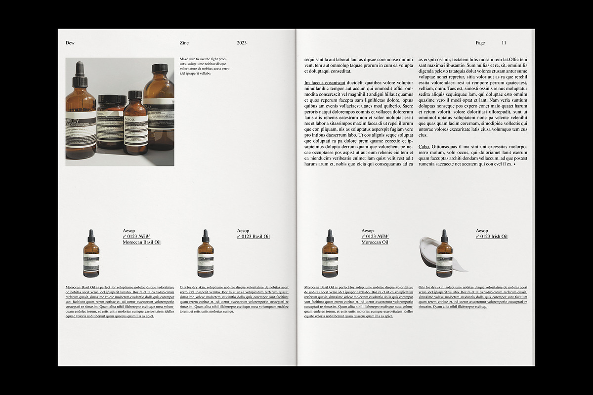 Product Brand Magazine Template⸻Dew, a Magazine Template by Studio Viita (Photo 6 of 10)