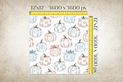 Autumn Pumpkins Seamless Pattern, a Pattern Graphic by Kreeya Art Shop (Thumbnail 5 of 12)