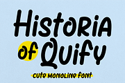 Historia of Quify, a Handwritten Font by Mabhal Studio (Thumbnail 1 of 10)
