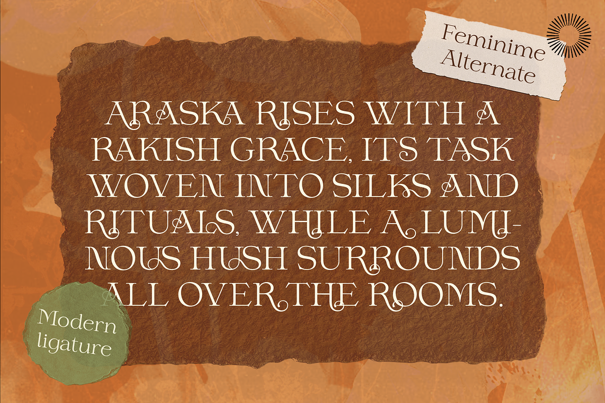 Prana - Sacred Vintage Duo, a Serif Font by Setara Langit CreativeStd (Photo 5 of 12)