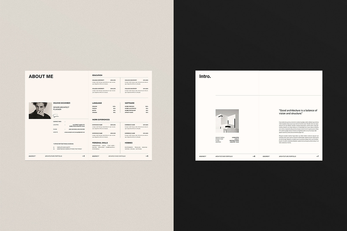 Architecture Portfolio Template, a Brochure Template by ArtisanaAura (Photo 4 of 21)