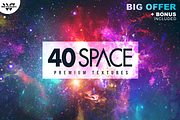 40 SPACE GALAXY Textures + BONUS, a Texture Graphic by WG DESIGN (Thumbnail 1 of 4)
