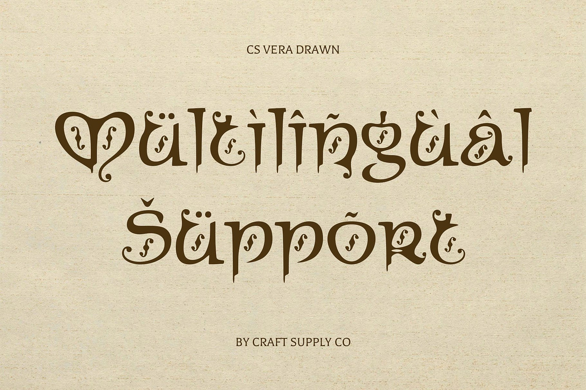 CS Vera Drawn, a Sans Serif Font by Craft Supply Co. (Photo 7 of 8)