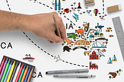 World Travel Map, an Illustration by Moloko88 (Thumbnail 8 of 11)