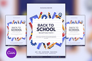Editable Back to School Flyer Design, a Marketing Template by Mishek Munene (Thumbnail 4 of 4)