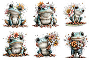 Whimsical Spring Frog Clipart, an Illustration by Dream Creation (Thumbnail 6 of 6)