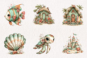 Tropical Summer Clipart, an Illustration by CreationArt (Thumbnail 4 of 7)