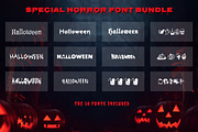 Spooky 14 Halloween Font Collection, a Handwritten Font by DesignGenix (Thumbnail 3 of 4)