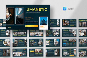 Mobile App Keynote Template, a Presentation Template by fluffstudio