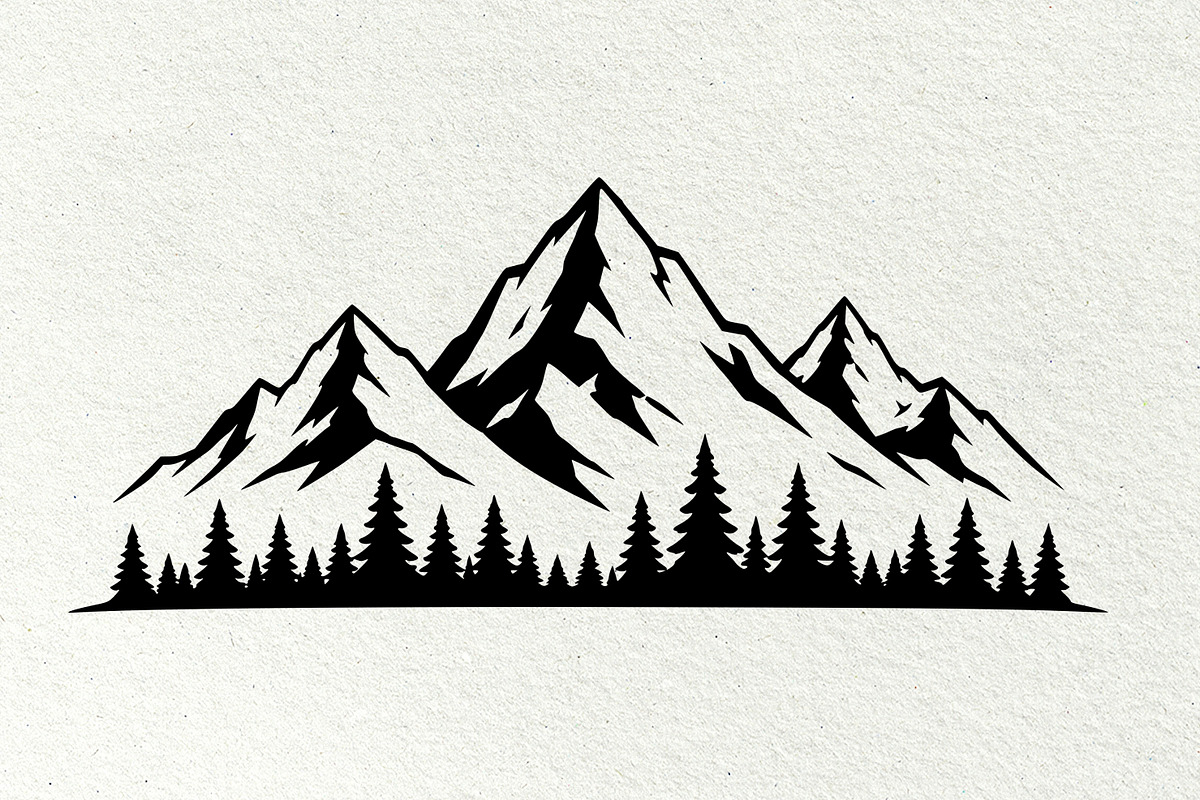 Mountain Scenes SVG Graphics, a Decorative Illustration by DENIDigitalArtSudio (Photo 7 of 8)