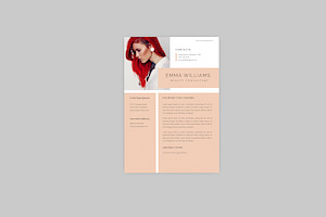 Emma Beauty Resume Designer