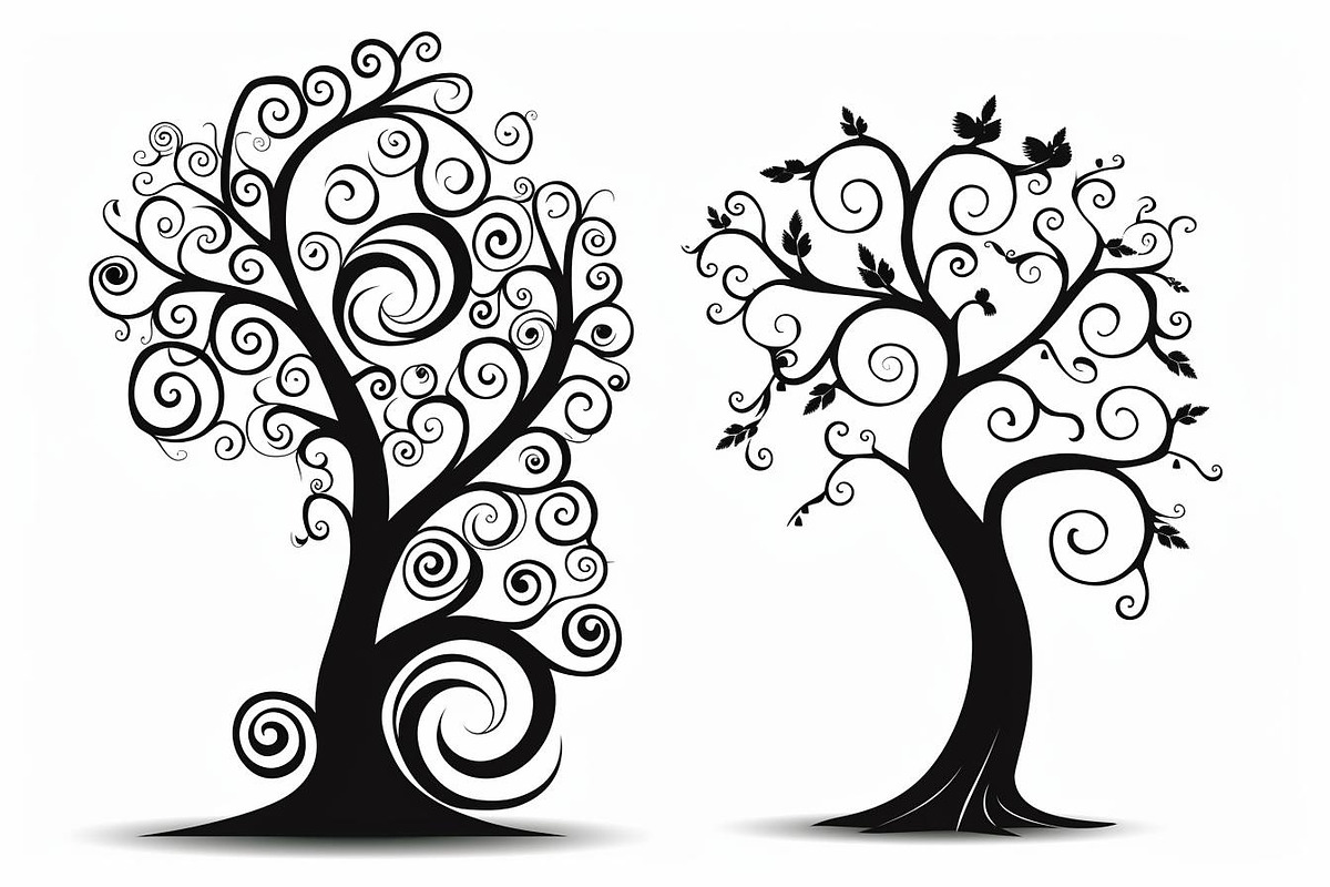 Tree Laser Cut Bundle | Decorative, a Graphic by Designs_River (Photo 9 of 12)