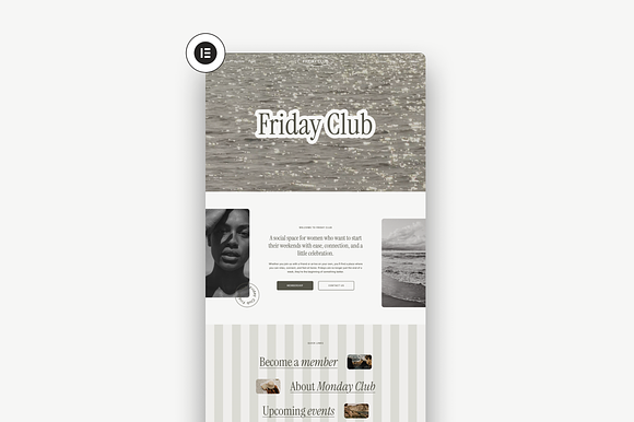 Friday Club Wordpress Template preview 8