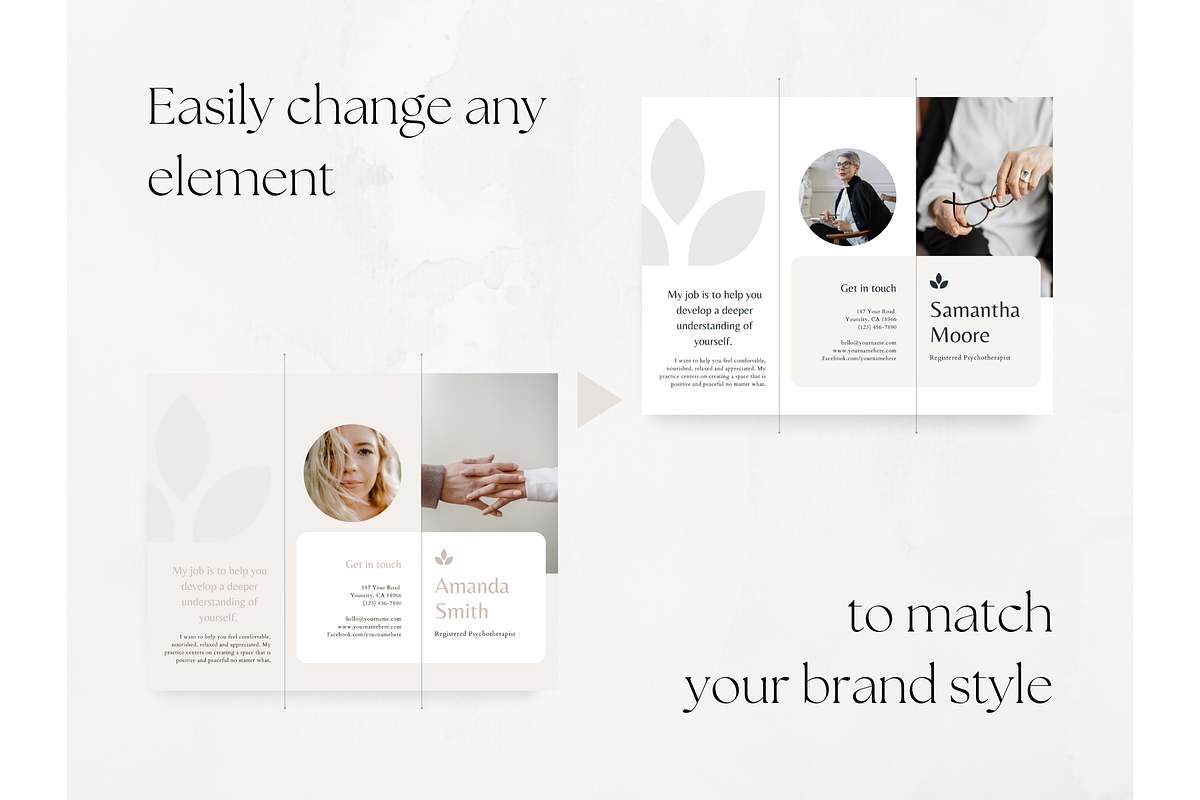 Psychologist Therapist Brochure, a Marketing Template by PatternLab. (Photo 4 of 8)