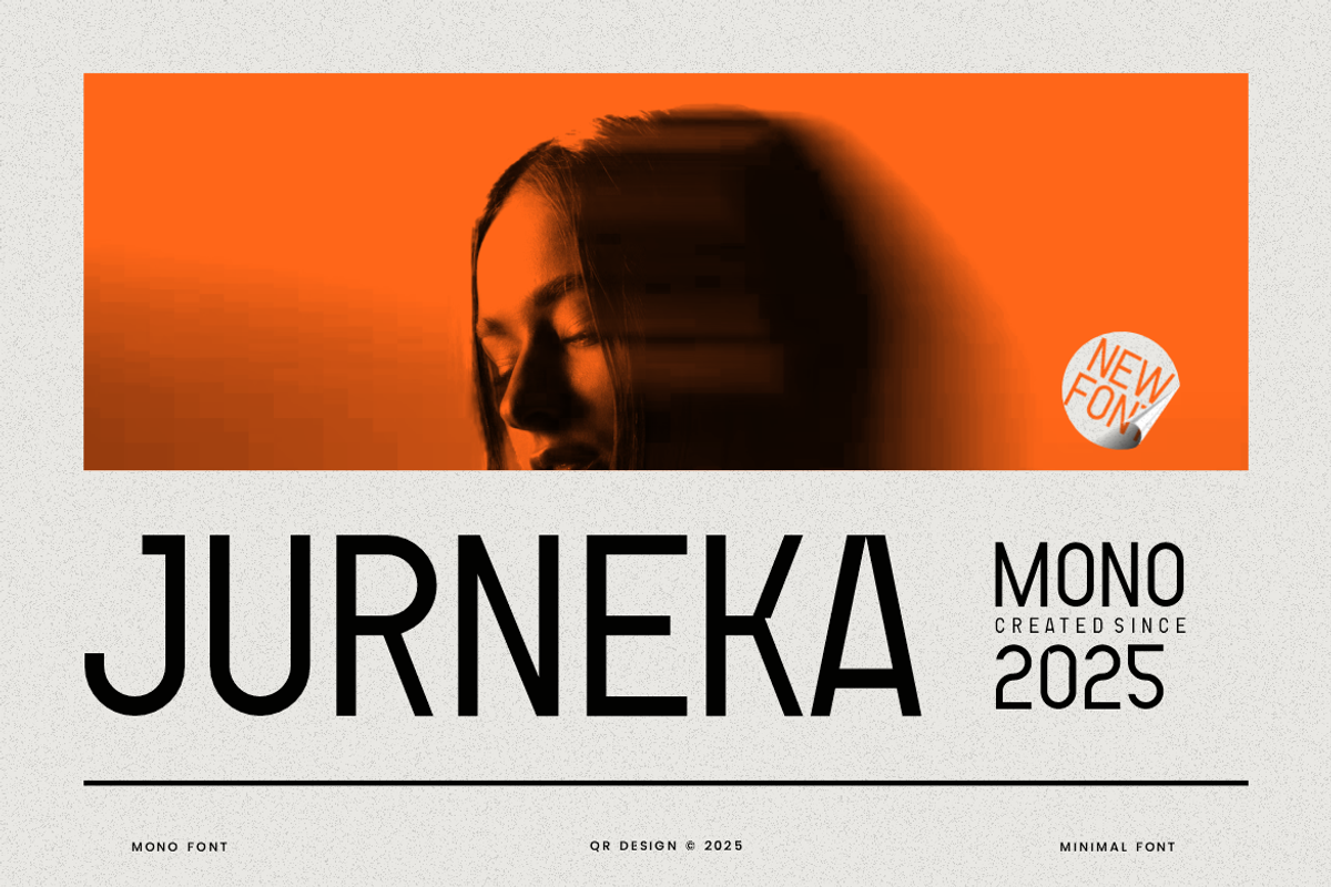 Jurneka Mono - Modern Sans Font, a Sans Serif Font by QR Design Studio (Photo 1 of 6)