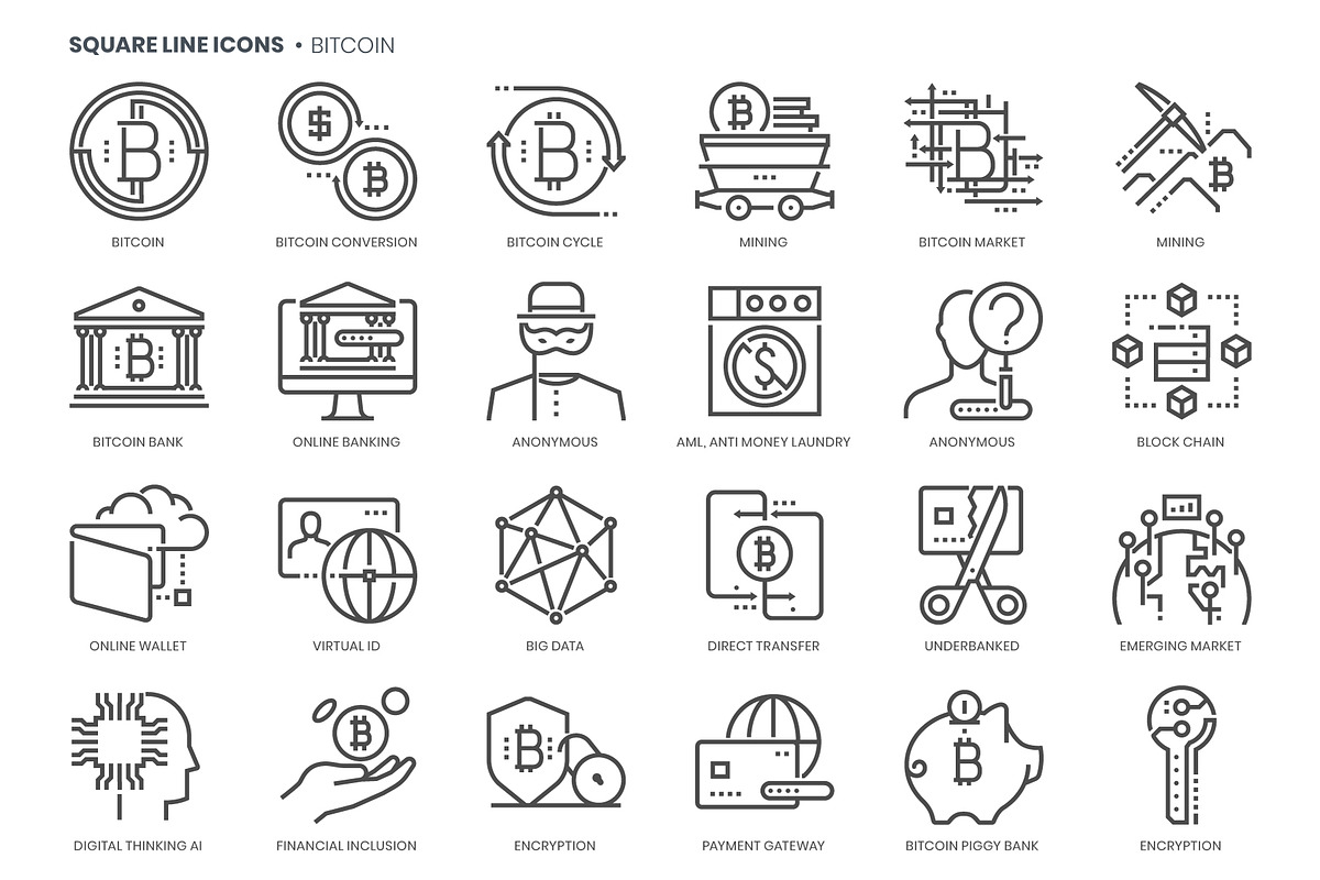Square line icons, an Outline Icon by Howcolour (Photo 80 of 85)