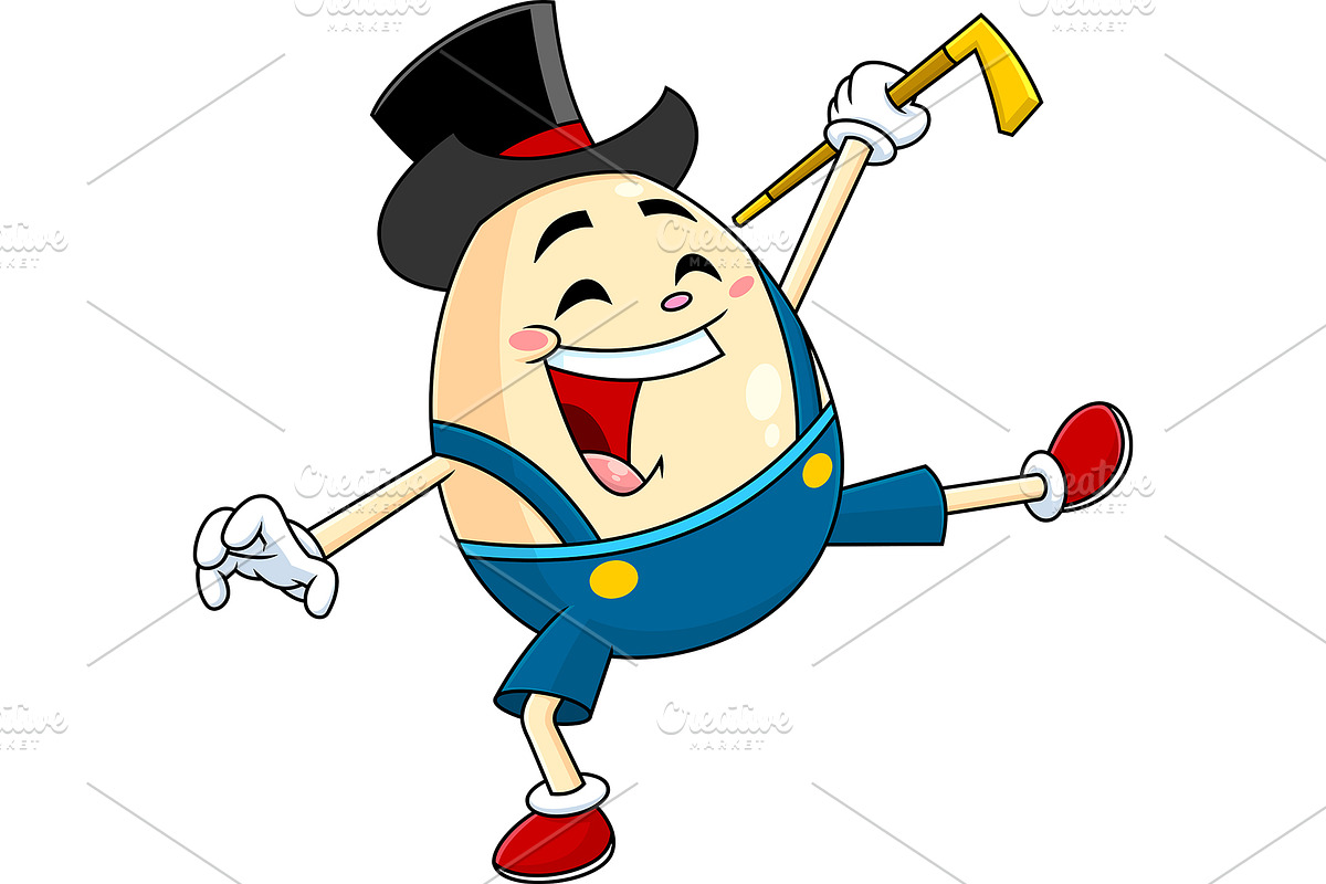 Happy Humpty Dumpty Egg, an Illustration by HitToon