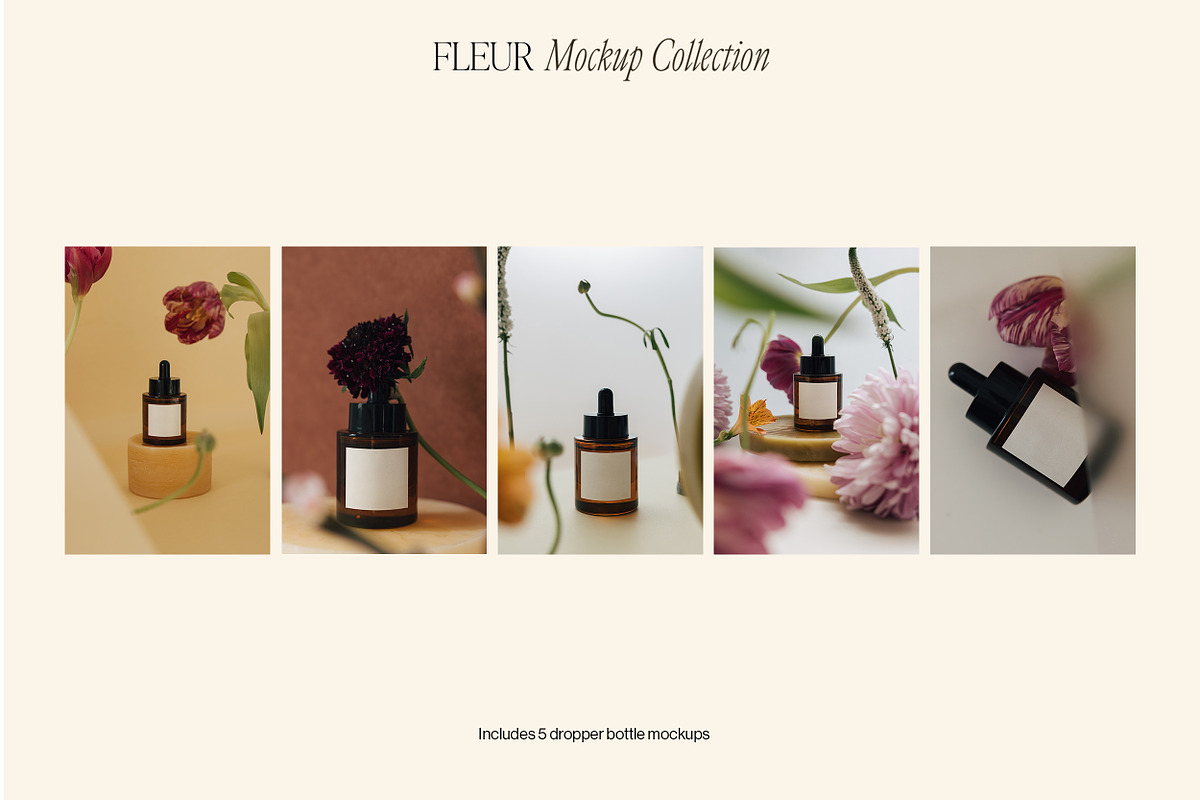 16 Cosmetic Bottle Label Mockups, a Packaging Mockup by Moyo Studio (Photo 6 of 14)