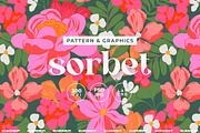 Bold Bloom Tropical Flower Pattern, a Pattern Graphic by likorbut (Thumbnail 1 of 14)