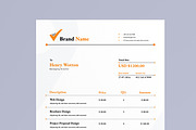Invoice Design Template, a Stationery Template by MightyDesign (Thumbnail 4 of 8)