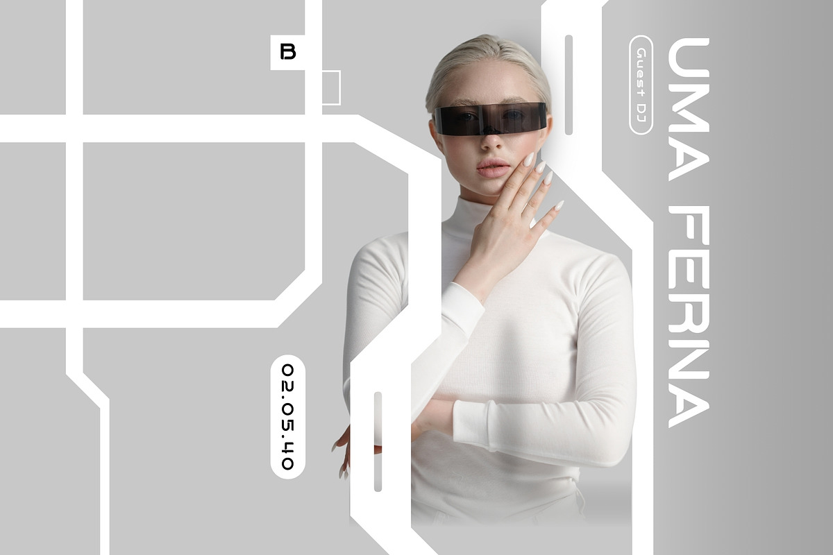 Luxomona - Futuristic AI Typeface, a Sans Serif Font by HipFonts (Photo 6 of 7)