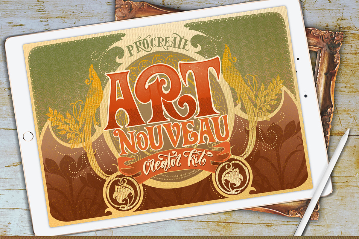 Modern Art Nouveau Creator Kit, a Brush Add-On by Letter Elfa Studio (Photo 1 of 11)