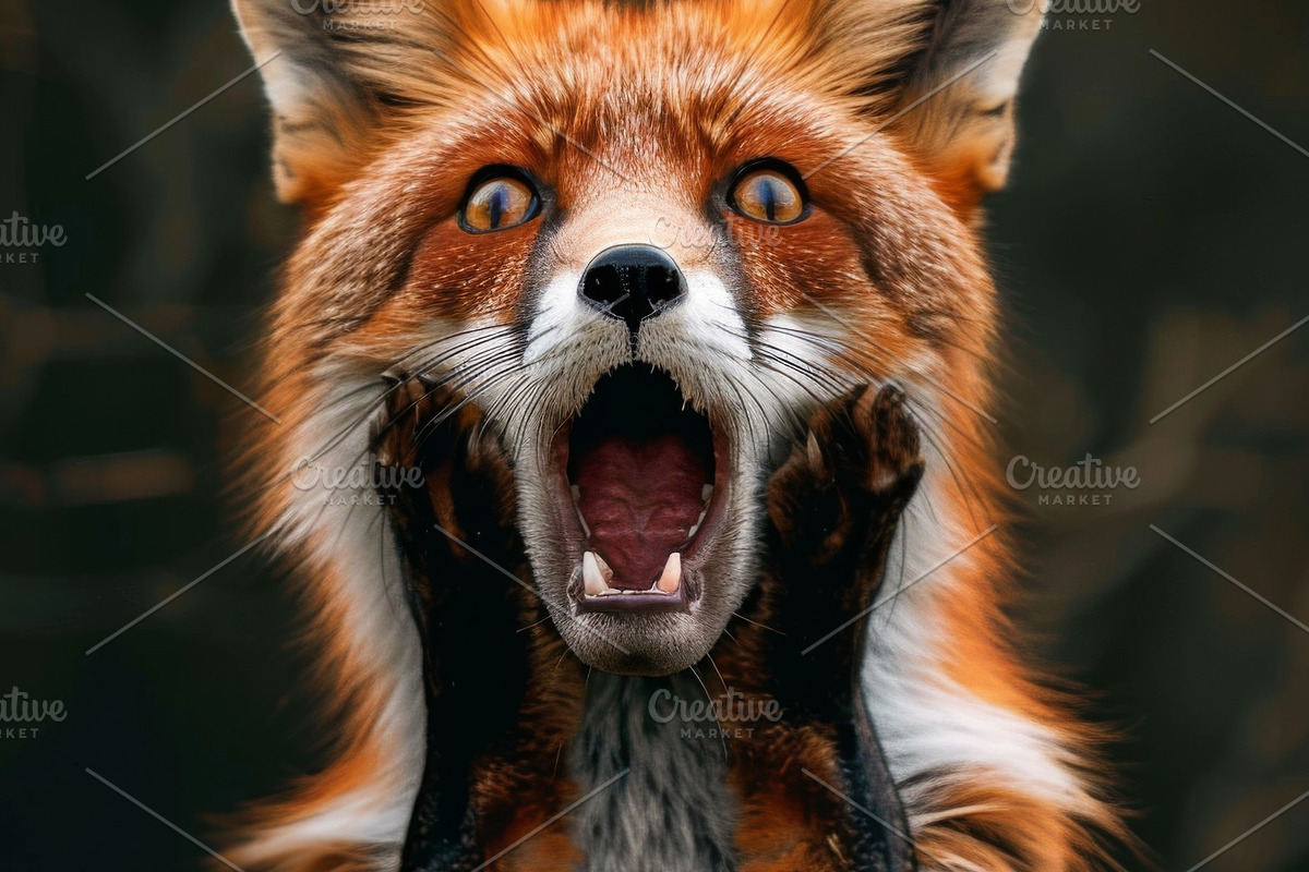 236 surprised animals, an Animal Photo by Handmadefont (Photo 60 of 241)