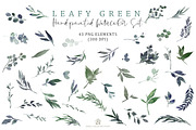 Leafy Green - Watercolor Set, a Graphic by SmallHouseBigPony (Thumbnail 13 of 13)