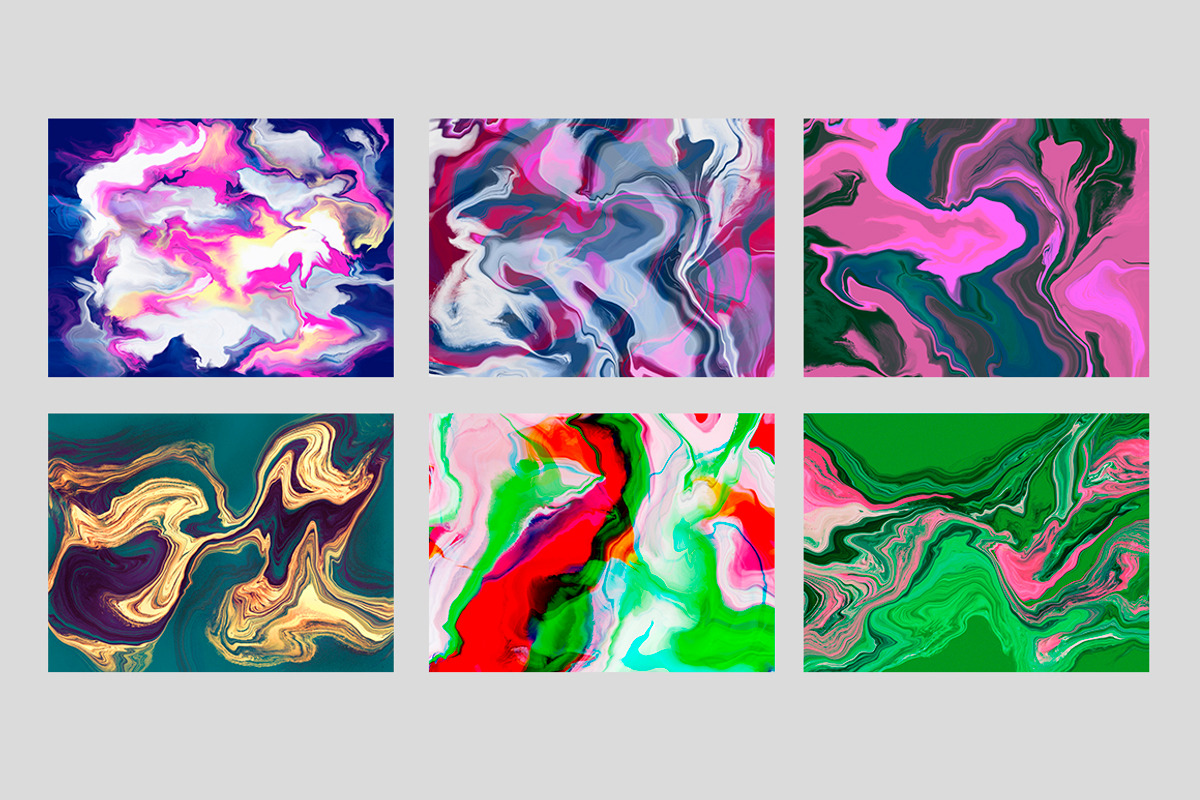 Fluid art design Collection, a Texture Graphic by ViktoriaLapshyna (Photo 7 of 16)