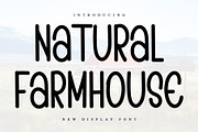 NATURAL FARMHOUSE, a Sans Serif Font by InermediaSTUDIO (Thumbnail 1 of 6)