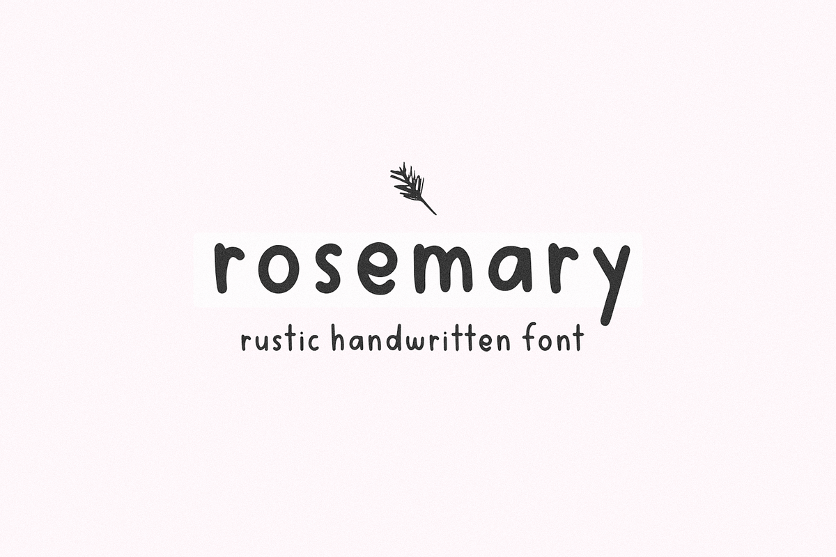 Rosemary | Handwritten Print Font, a Font by KA Designs (Photo 1 of 9)