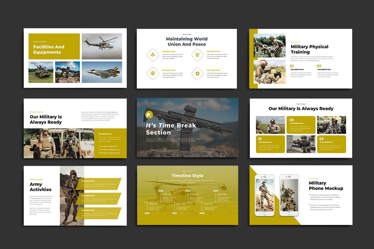 Military Keynote&GSL Template, a Presentation Template by yanindesign (Photo 4 of 5)