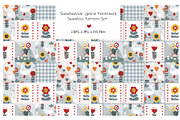 Scandinavian Geese Seamless Pattern, a Pattern Graphic by Toltemara (Thumbnail 1 of 3)