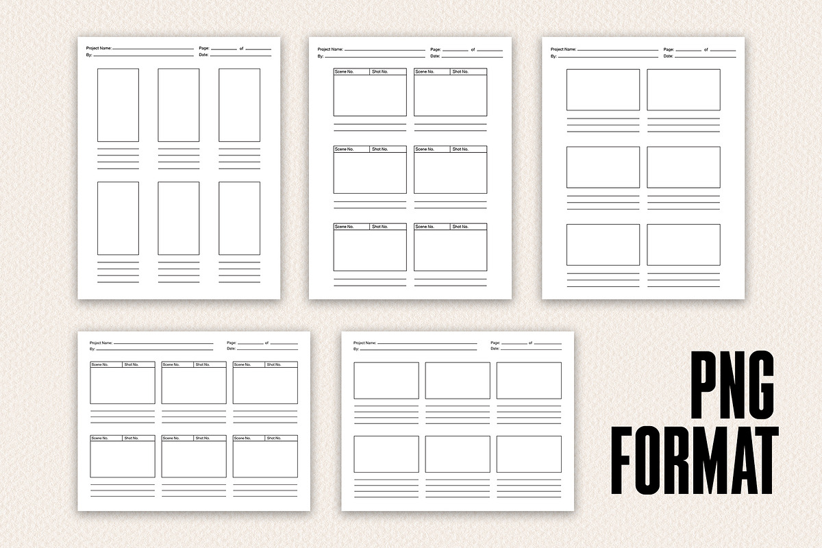 Storyboard Templates, a Presentation Template by Cornfield Studio (Photo 3 of 3)