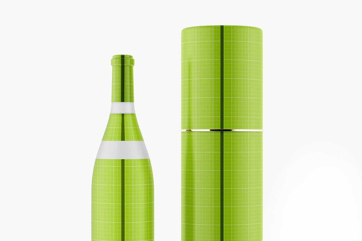 Matte Glass Wine Bottle Mockup, a Product Mockup by Green Art (Photo 9 of 10)