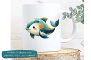 Sea Animals Clip Art Bundle, an Animal Illustration by Nicole Branger Art (Thumbnail 13 of 19)