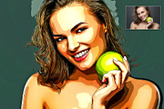 Premium Cartoon Oil Paint, an Action Add-On by U_Design (Thumbnail 6 of 11)