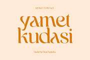 yamet kudasi-retro font, a Serif Font by NYDESIGN (Thumbnail 1 of 11)