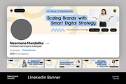 Modern Gradient Linkedin Banner, a Social Media Template by Neermana (Thumbnail 1 of 4)
