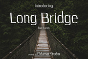 Long Bridge Font, a Font by Eldamar Studio (Thumbnail 1 of 2)