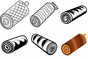 Sweet Roll Pastry Collection, an Object Graphic by Billah Hub